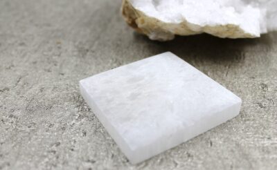 Selenite Square Charging Plate -70MM