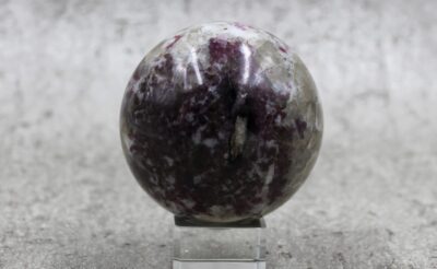 Red Tourmaline in Quartz Sphere (MEDIUM) Healing Crystal 393g 50MM
