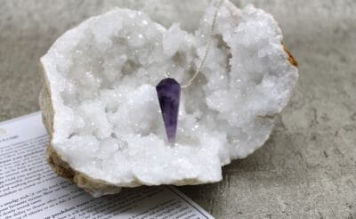 Amethyst Faceted Pendulum
