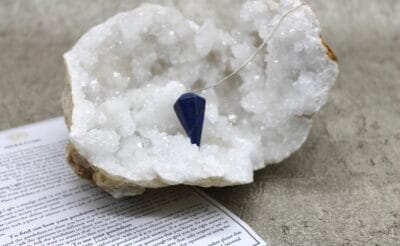Lapis Lazuli Faceted Pendulum