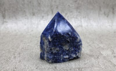 Sodalite Cut Base Point Healing Crystal (LARGE) - 416g 85MM
