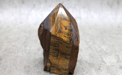 Tigers Eye Cut Base Point Healing Crystal (LARGE) - 439g 95MM