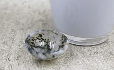 Green Moss Agate Hand Carved Bowl
