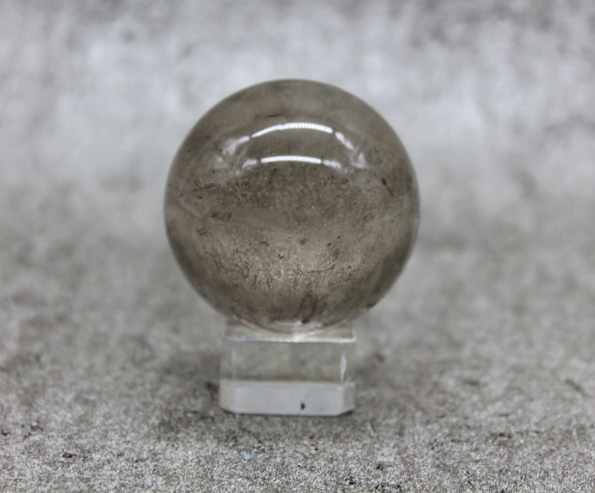 Smokey Quartz (NATURAL) Sphere (SMALL) Healing Crystal 105g 45MM