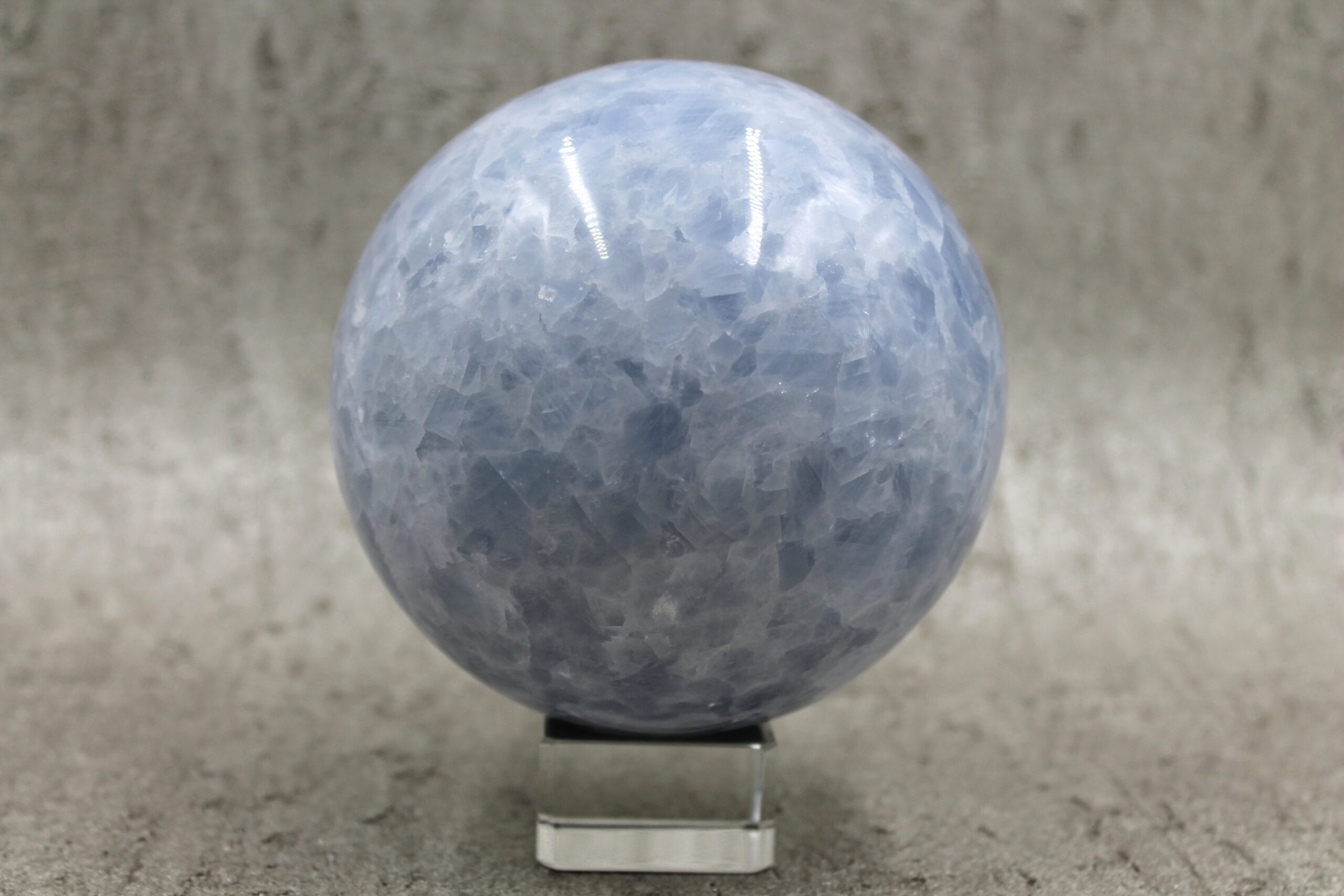 Blue Calcite Sphere (LARGE) Healing Crystal