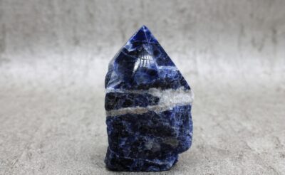 Sodalite Cut Base Point Healing Crystal (LARGE) - 319g 95MM