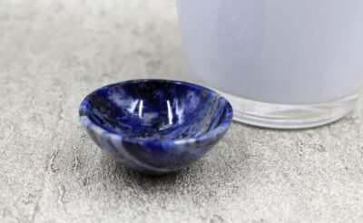 Sodalite Hand Carved Bowl - SMALL (36g & 50MM)