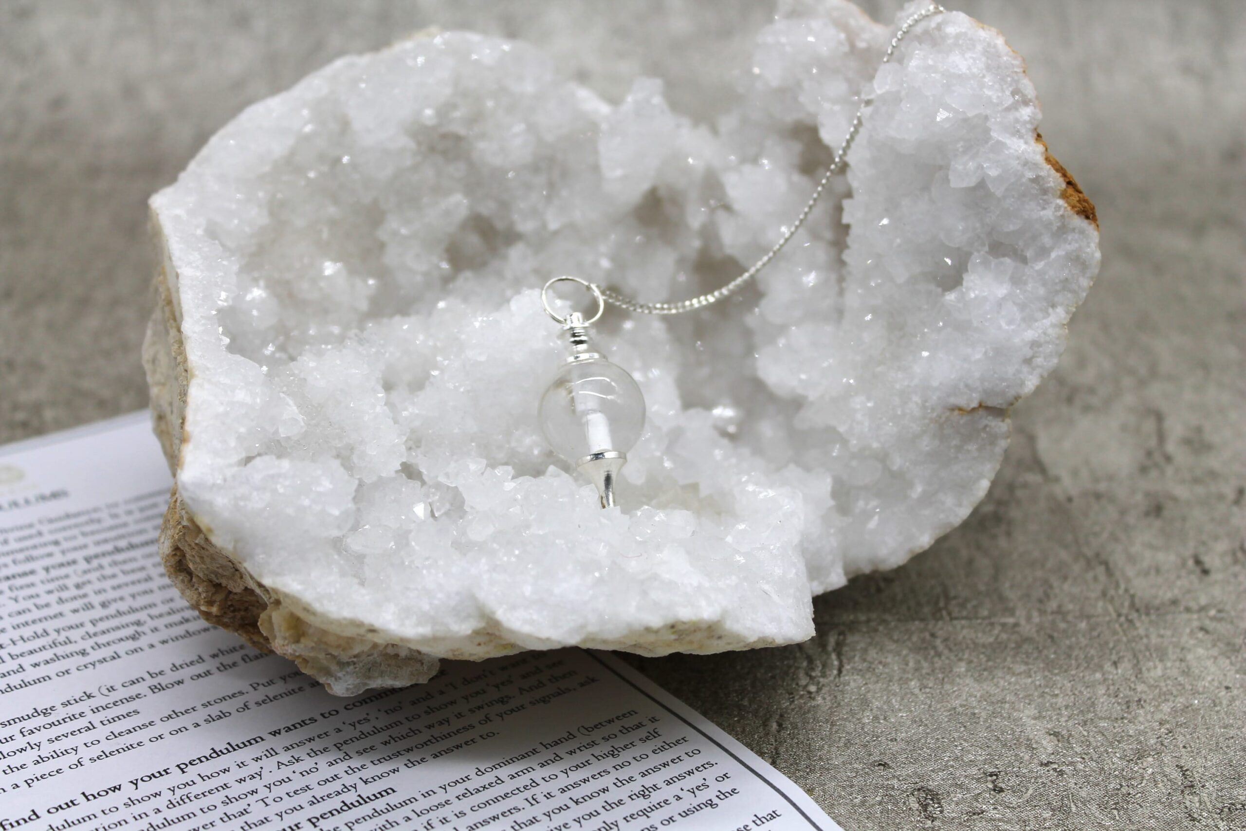 Clear Quartz Ball Pendulum