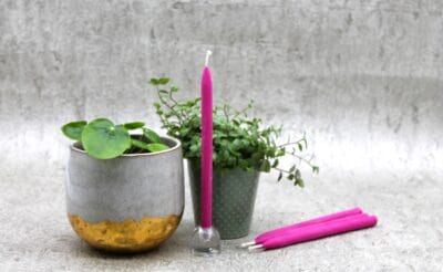 Set of FOUR 130MM x 6MM Spell Candles (Taper) - PINK