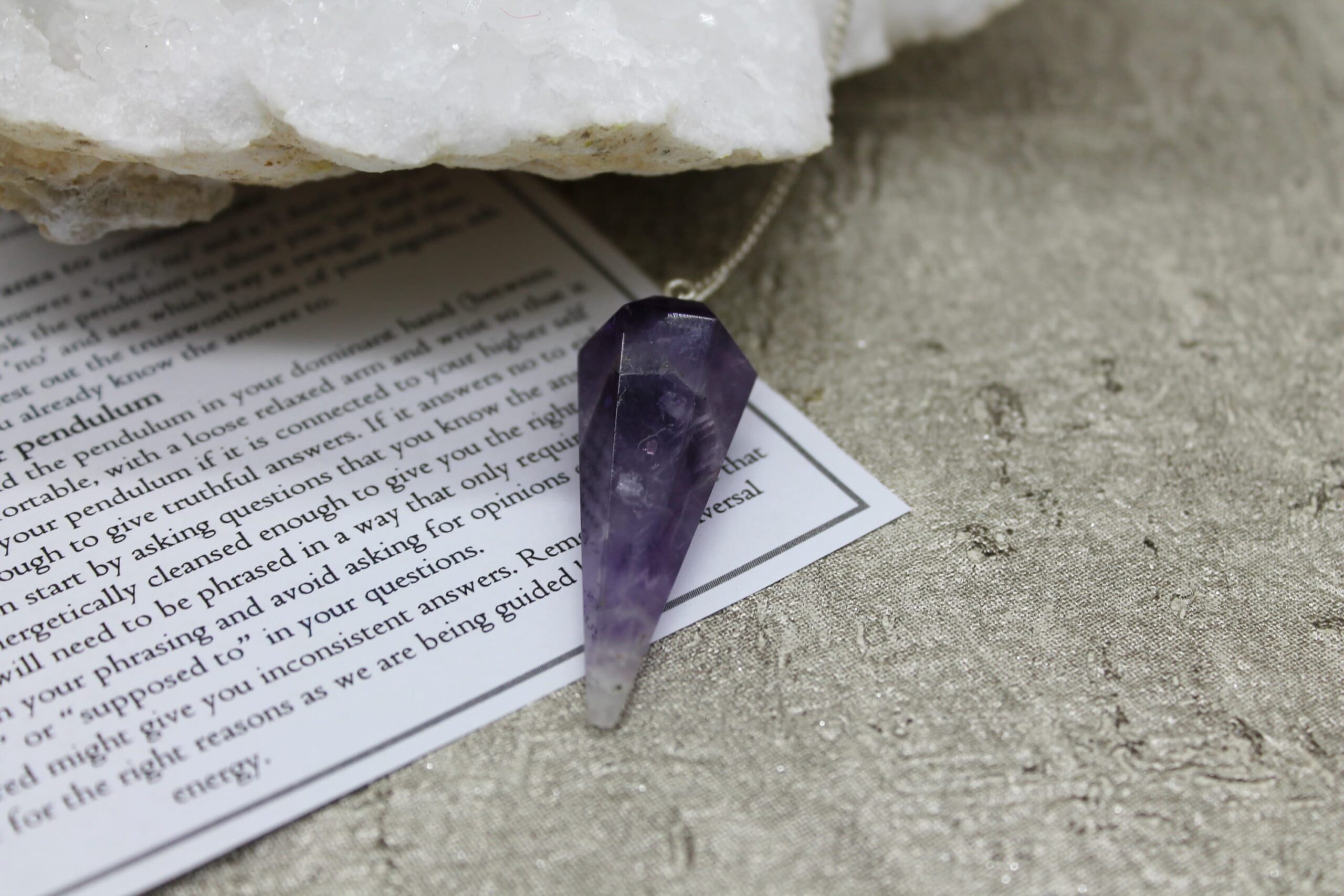 Amethyst Faceted Pendulum - Image 3