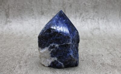 Sodalite Cut Base Point Healing Crystal (LARGE) - 333g 80MM
