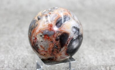 Crazy Lace Agate Sphere (SMALL) Healing Crystal 90g 40MM