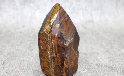 Tigers Eye Cut Base Point Healing Crystal (LARGE) - 329g 80MM