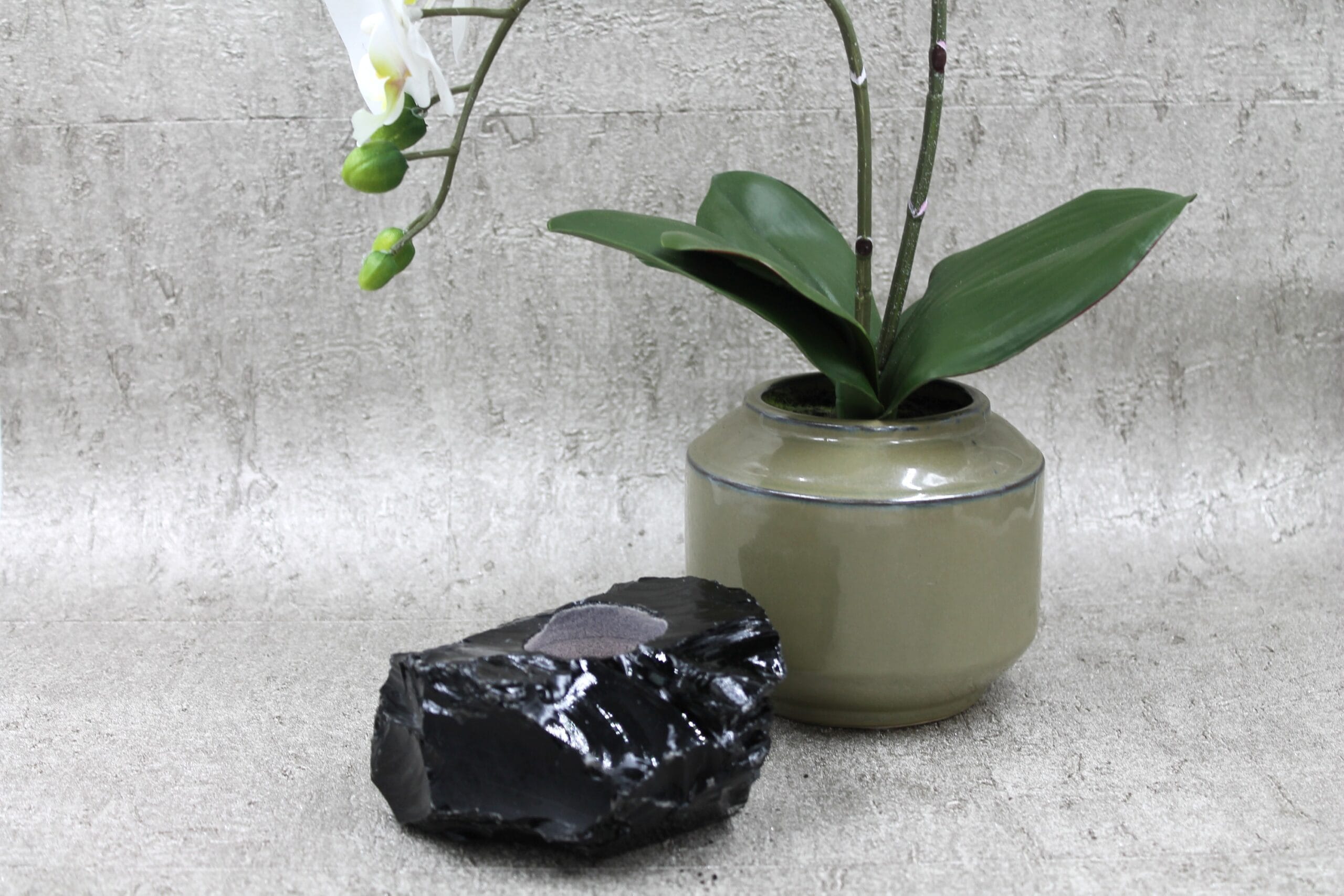 Black Obsidian Tea Light