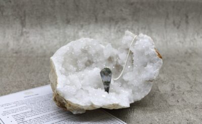 Tree Agate Faceted Pendulum