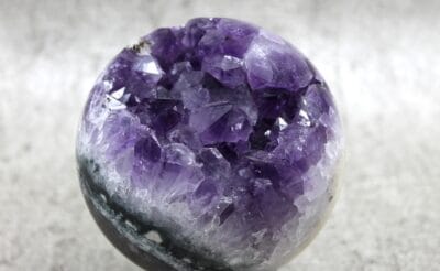 Amethyst Geode Sphere Healing Crystal 621g 90MM