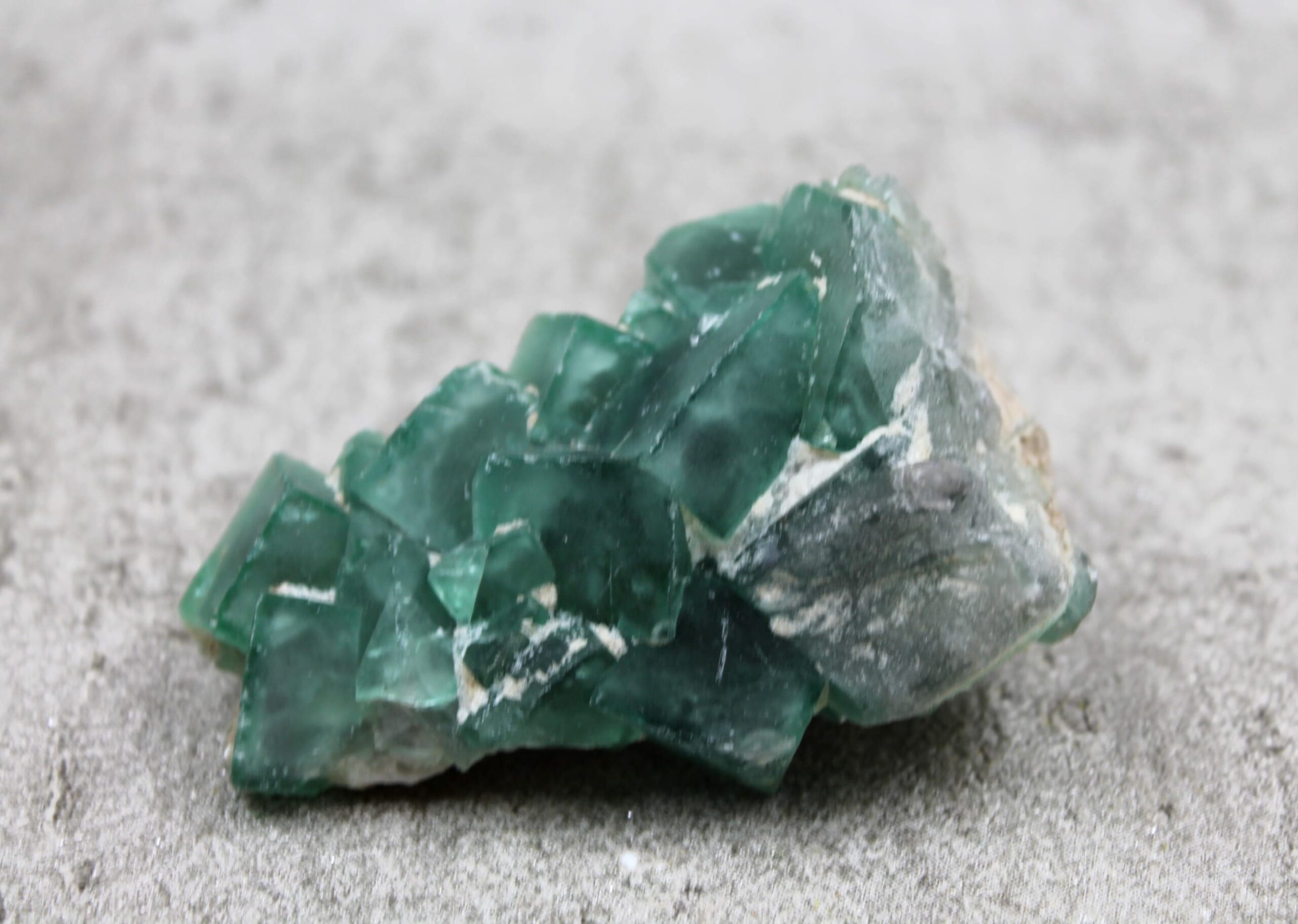 Green Fluorite Cubic Cluster Healing Crystal