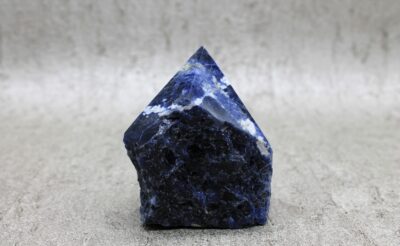 Sodalite Cut Base Point Healing Crystal (LARGE) - 414g 85MM