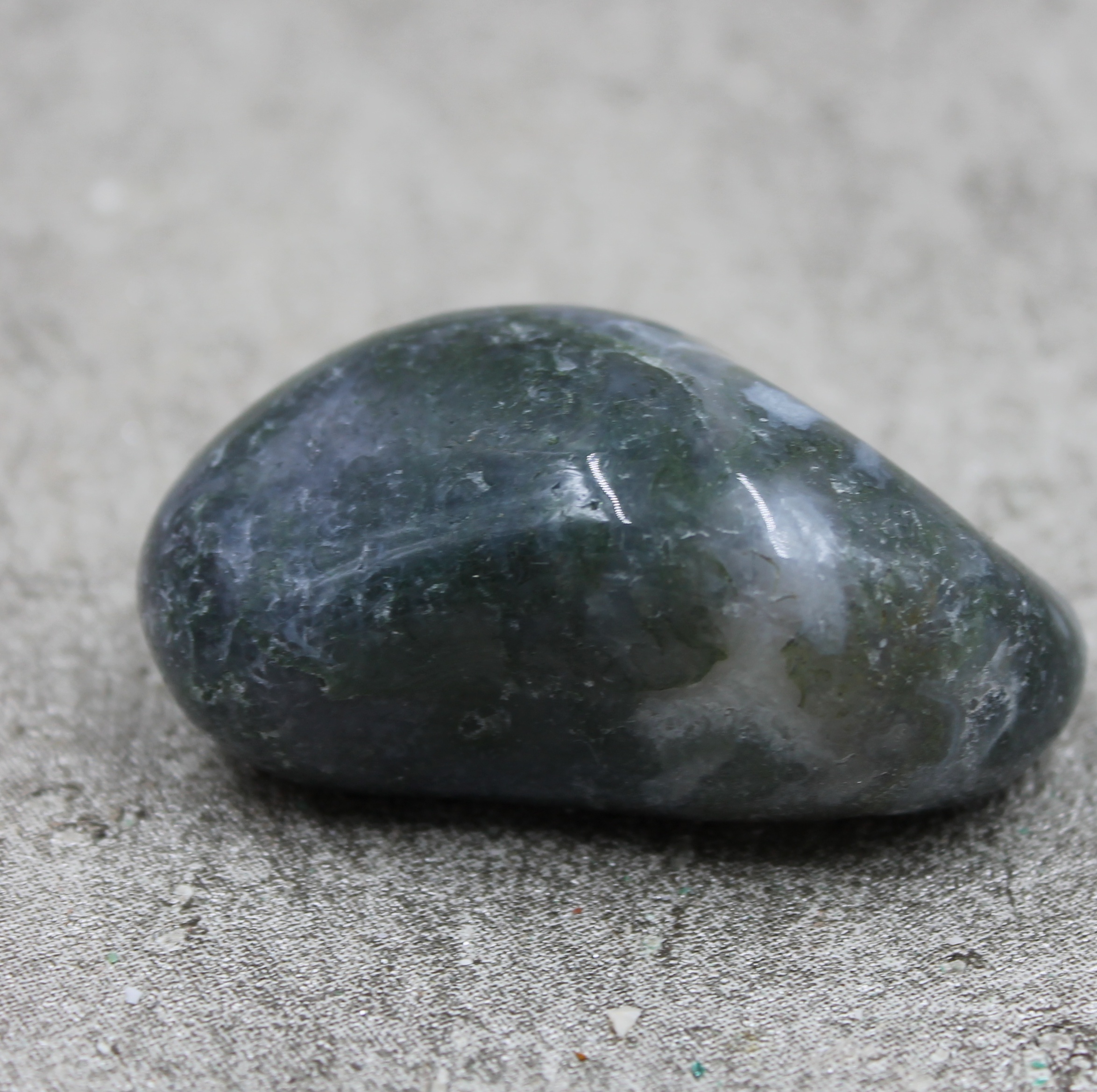 Green Moss Pebble