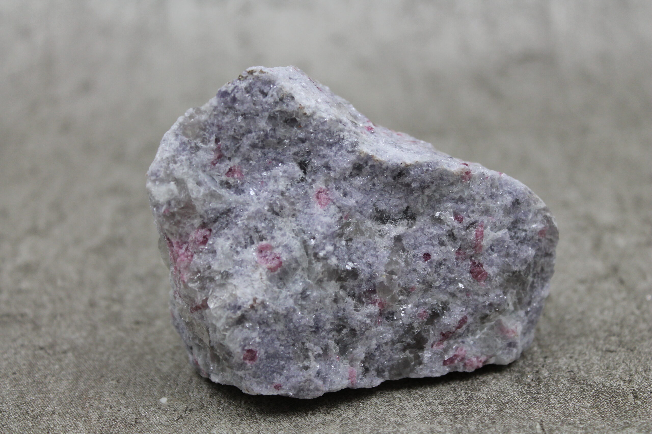 Natural Rubellite (Red Tourmaline) in Lepidolite Specimen Healing Crystal - 308g - Image 4