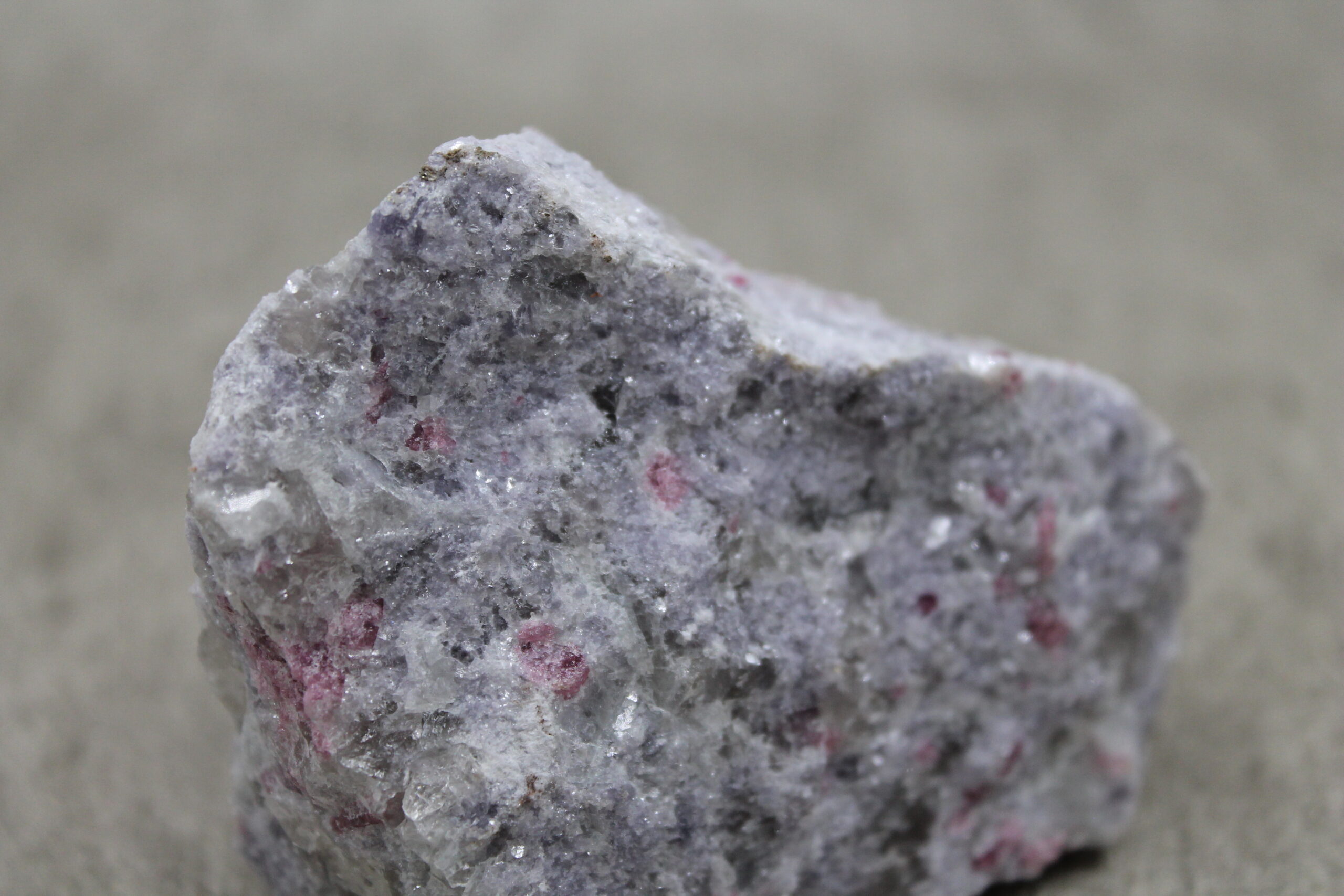 Natural Rubellite (Red Tourmaline) in Lepidolite Specimen Healing Crystal - 308g - Image 5