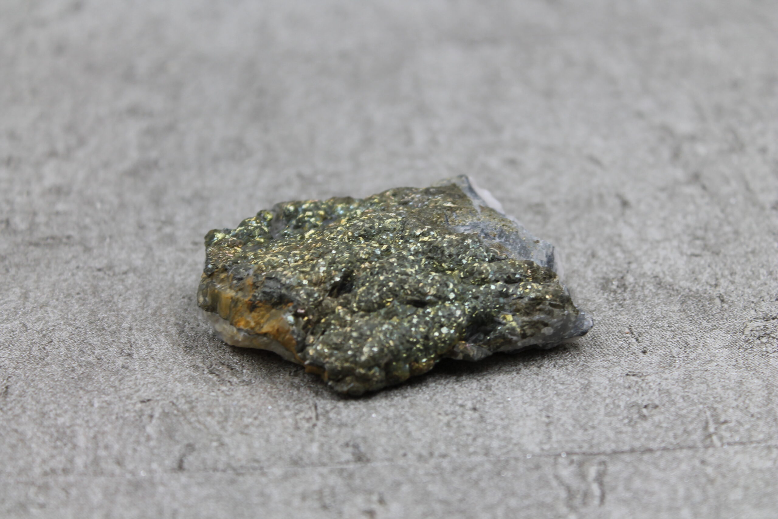 Pyrite on Quartz Specimen