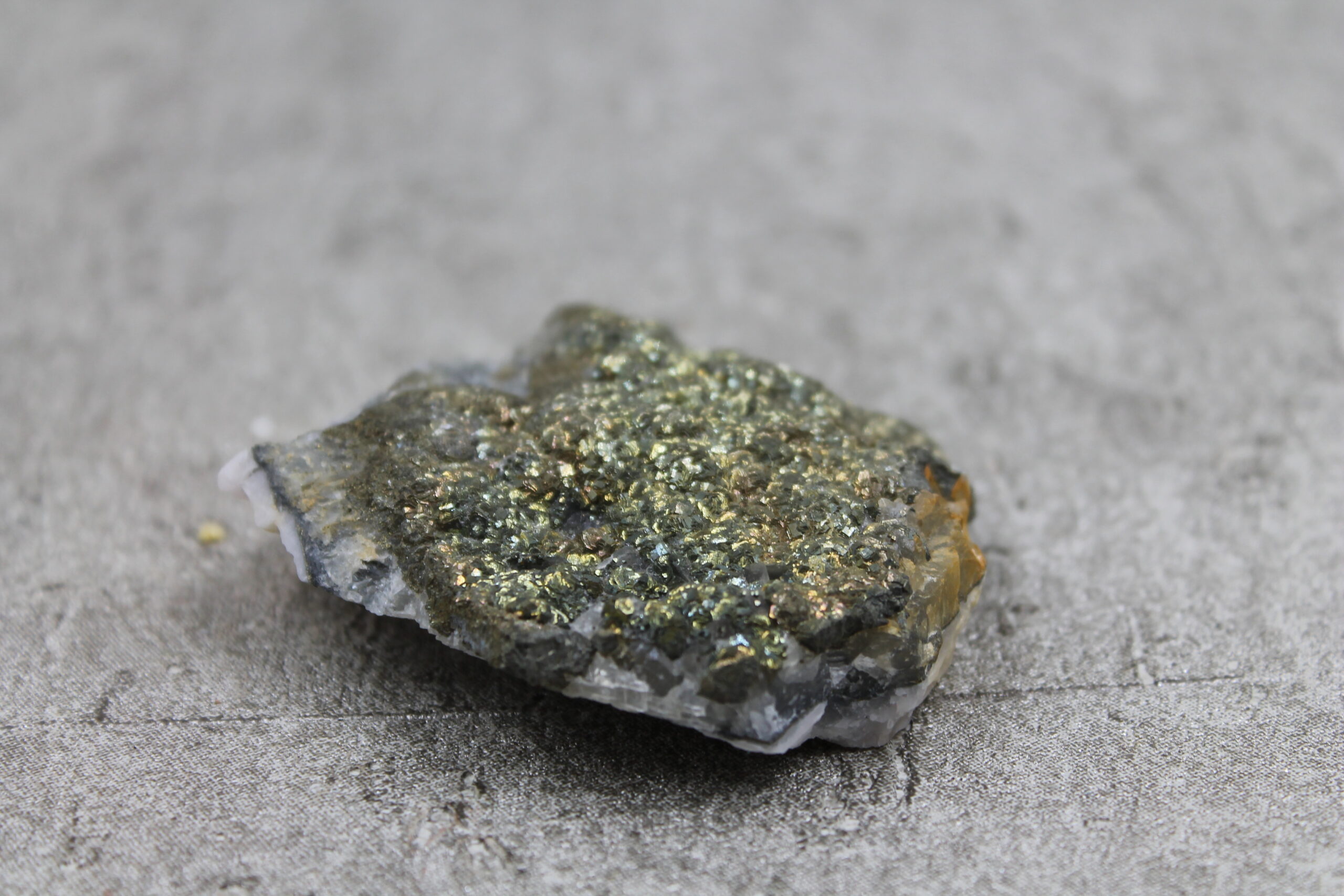 Pyrite on Barite Specimen