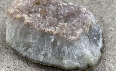 Pink Amethyst on Whitw Quartz