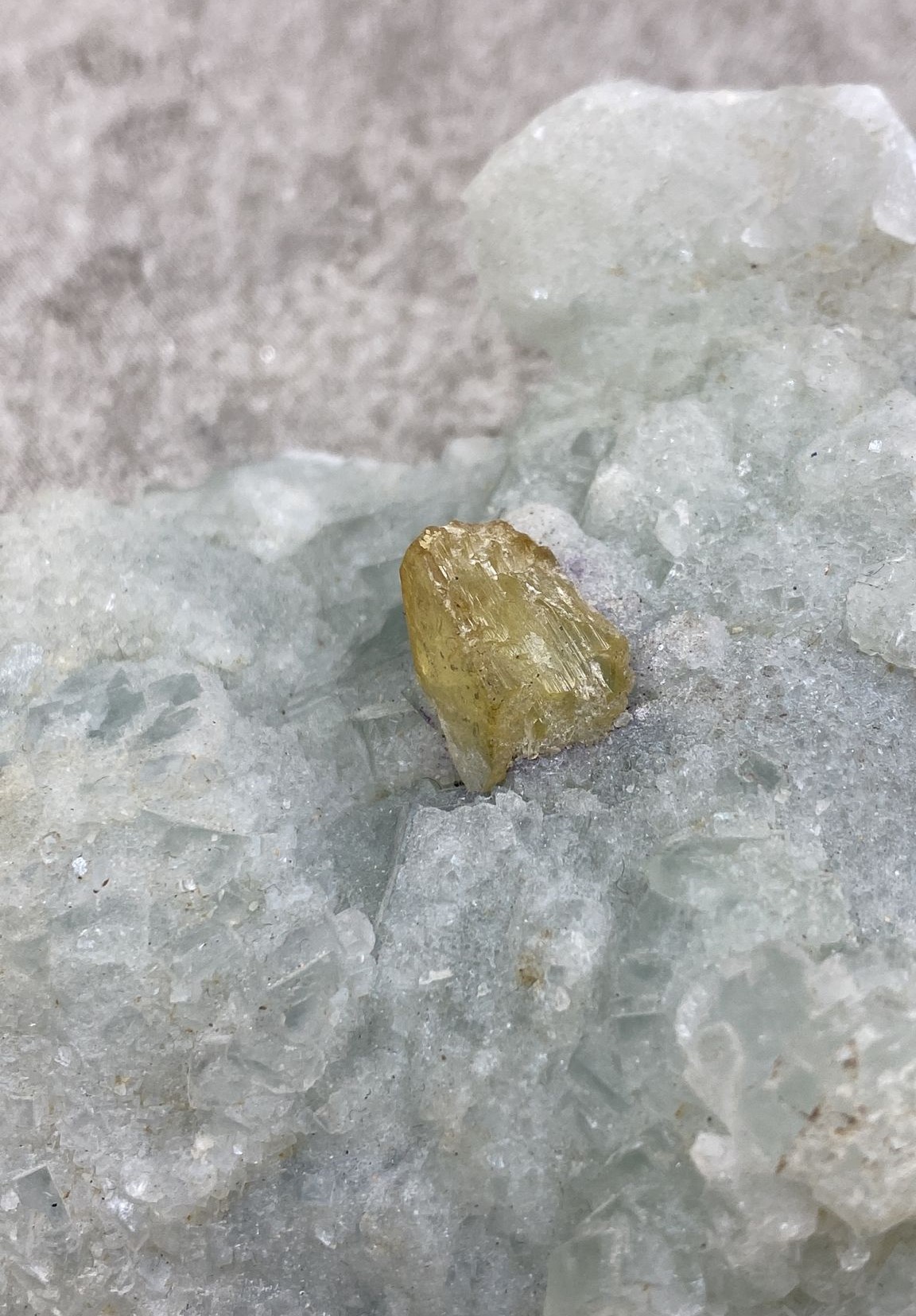 Barite on Fluorite Specimen