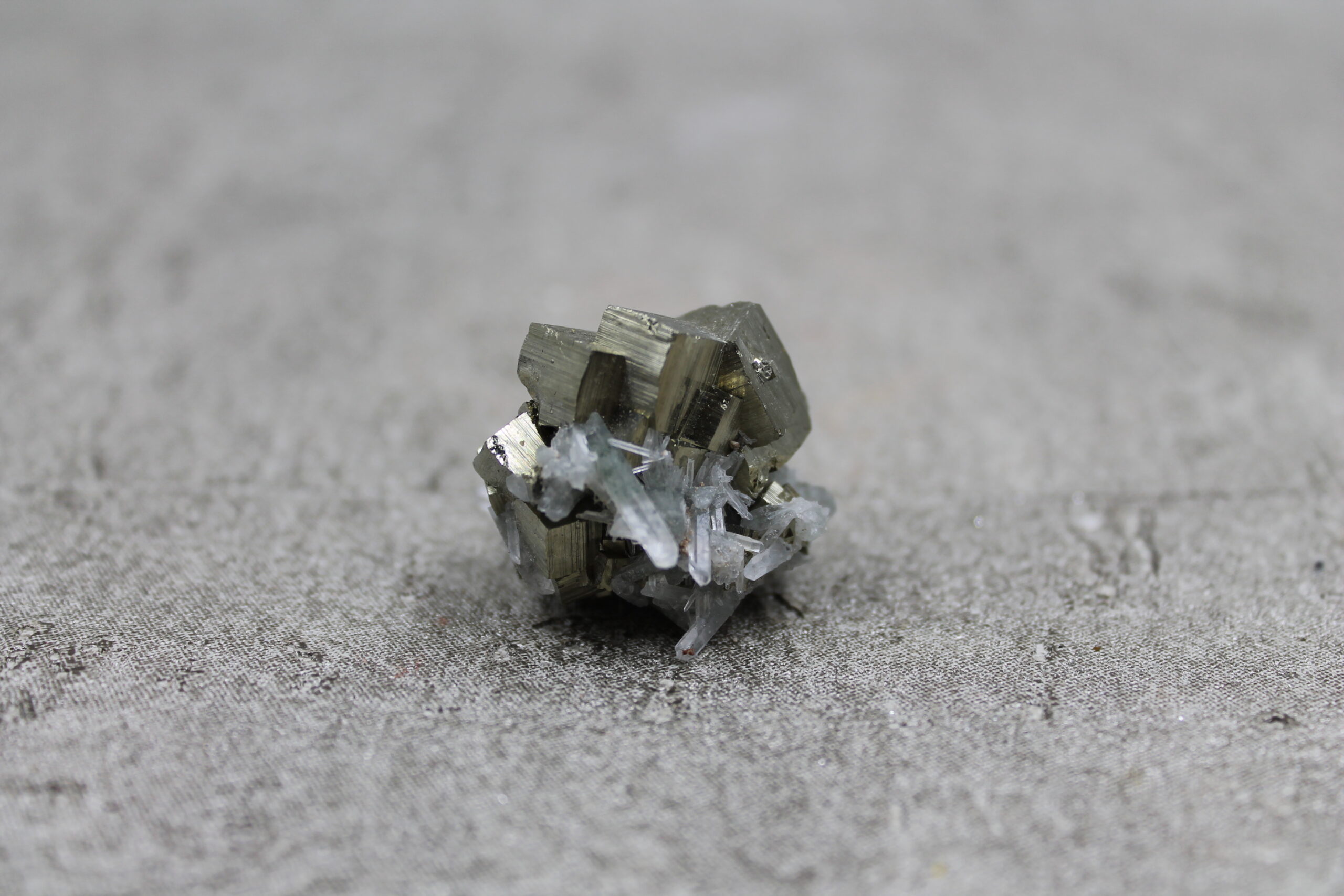 Pyrite and Quartz Specimen - 31g 30MM x 20MM
