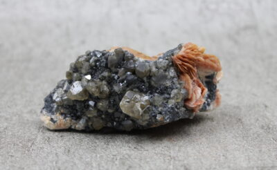 Cerussite with Barite and Galena Specimen