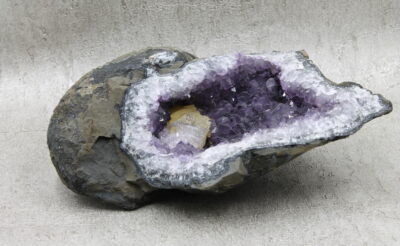 Amethyst Specimen with Calcite Crystal - 8.7KG