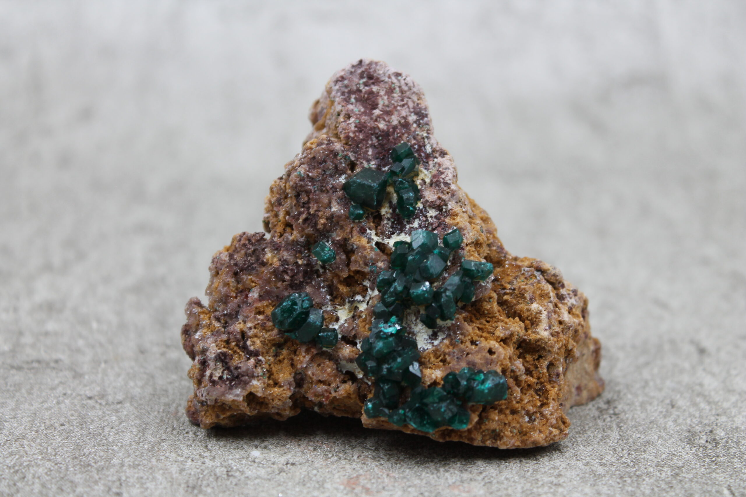 Dioptase Cluster Specimen Healing Crystal - 132g 70MM